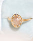 la poire ring - natural diamond