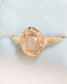 la poire ring - natural diamond
