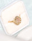la poire ring - natural diamond