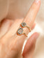petit poivre ring - natural diamond