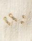 droplette stud earrings - opal + aquamarine + diamond