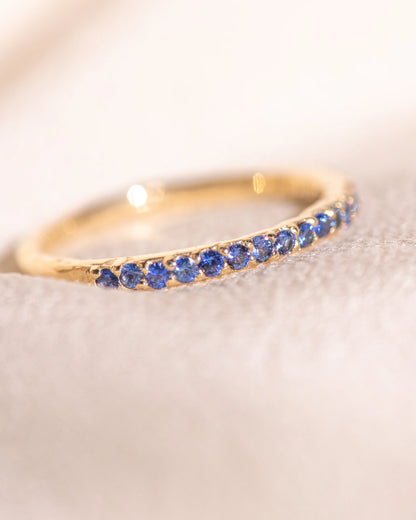 halo de lumière ring band - sapphire