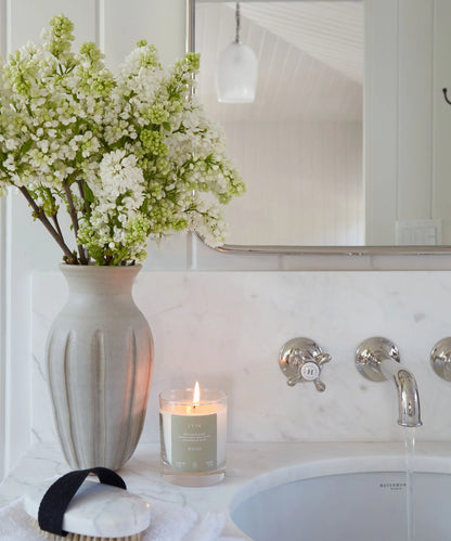 oak essentials / candle - cuir rose