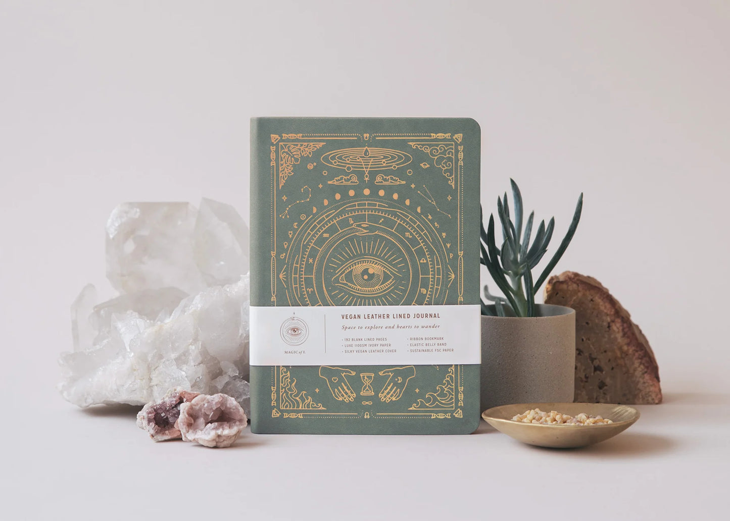 magic of i / vegan leather lined journal