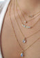 journey treasure mermaid necklace - aquamarine + opal