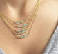 journey treasure mermaid necklace - aquamarine + opal
