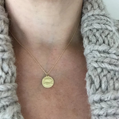 zodiac medal pendant - pisces
