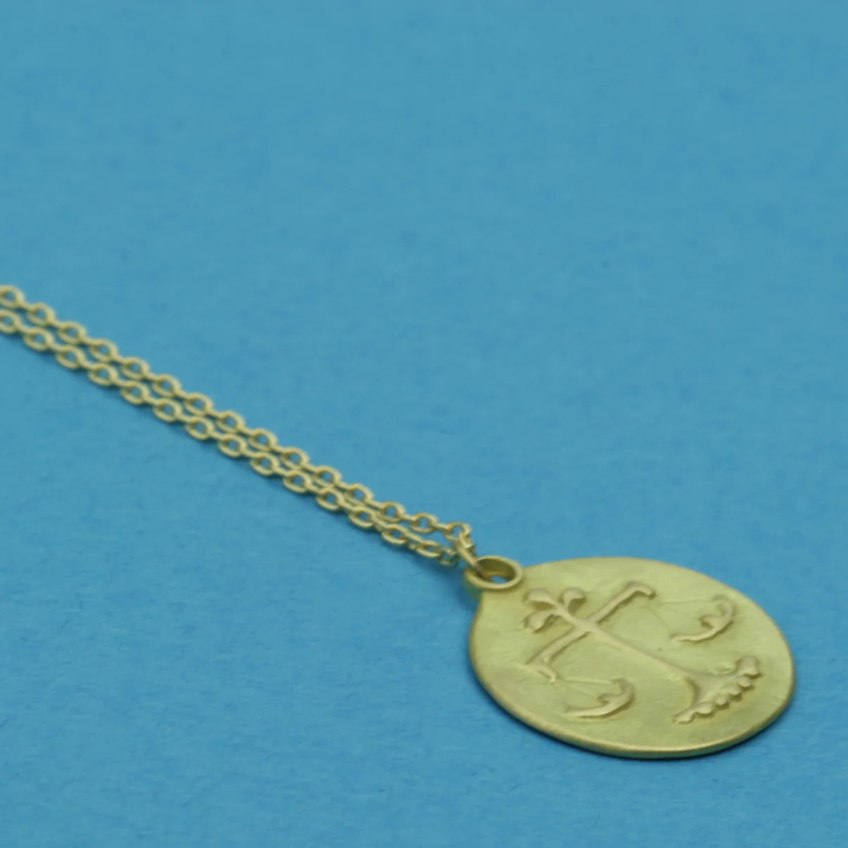zodiac medal pendant necklace - libra