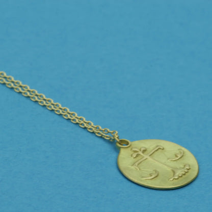 zodiac medal pendant necklace - libra