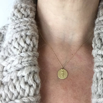 zodiac medal pendant - virgo