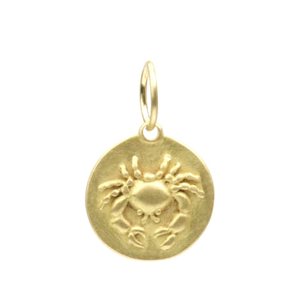 zodiac medal pendant necklace - cancer
