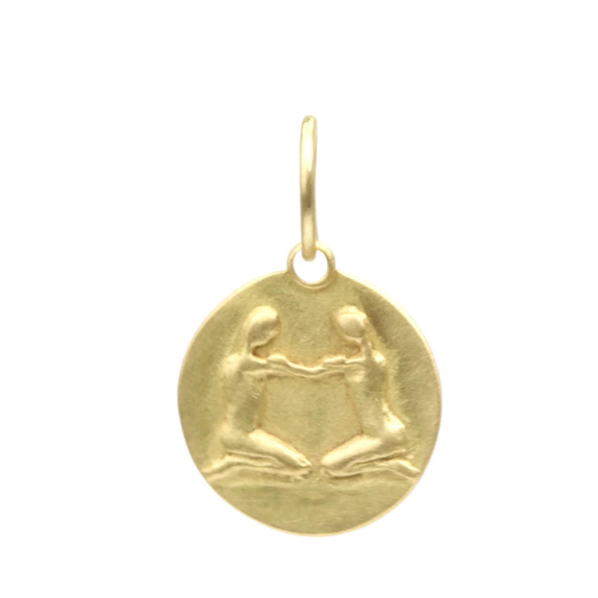 zodiac medal pendant necklace - gemini