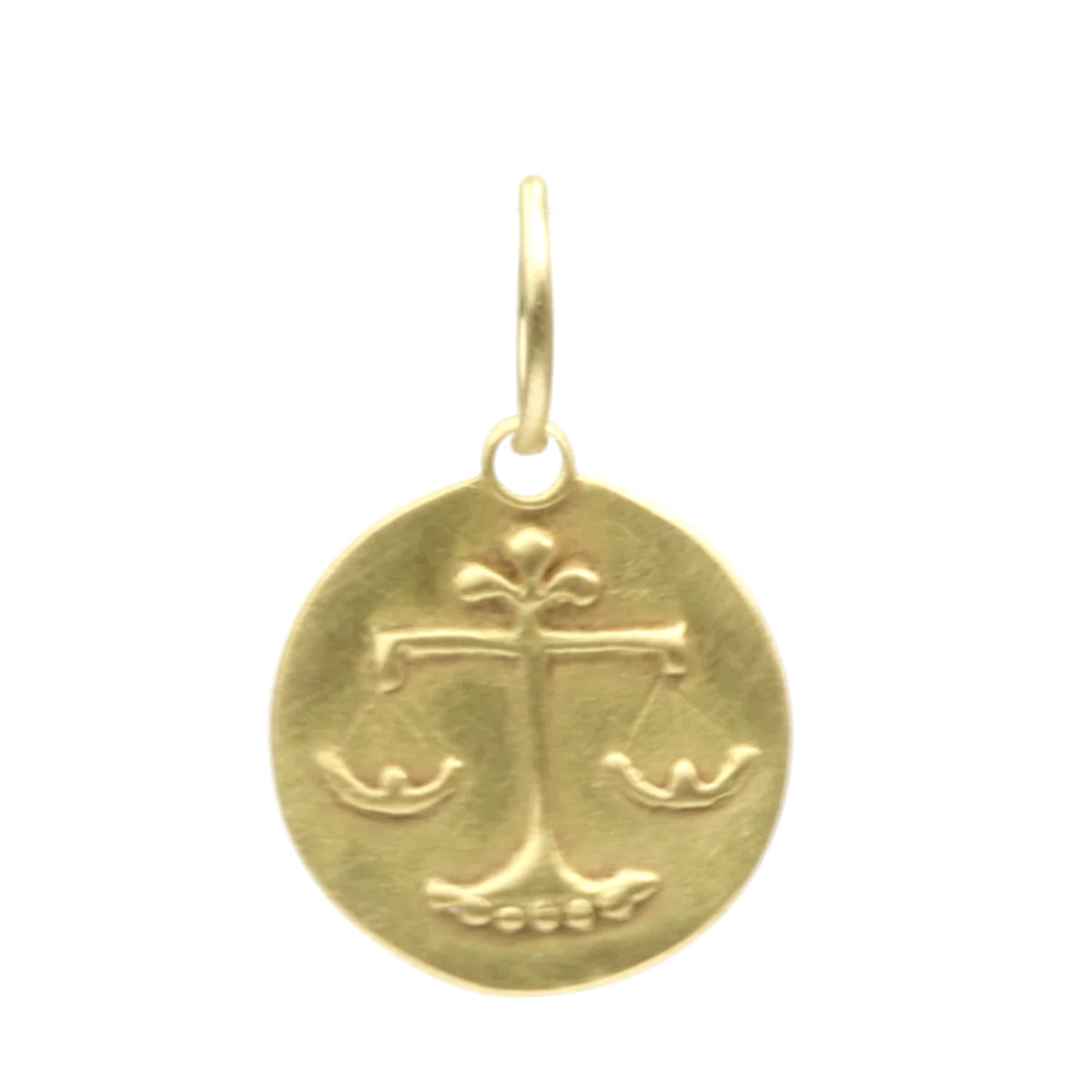zodiac medal pendant necklace - libra