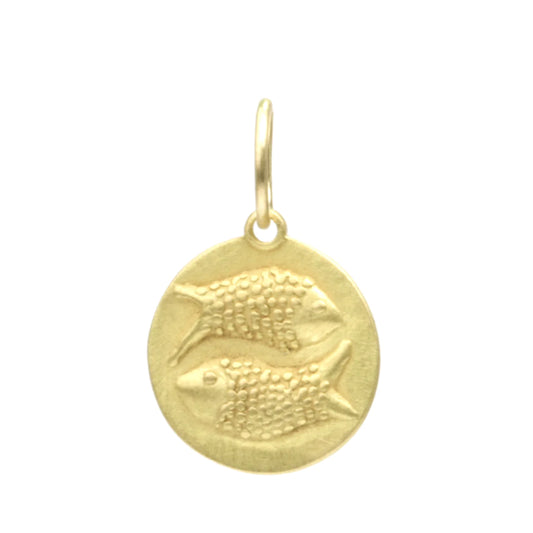 zodiac medal pendant - pisces