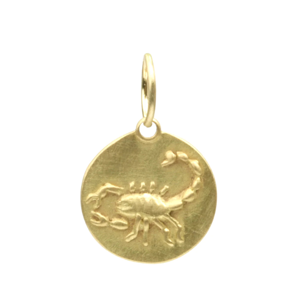 zodiac medal pendant necklace - scorpio