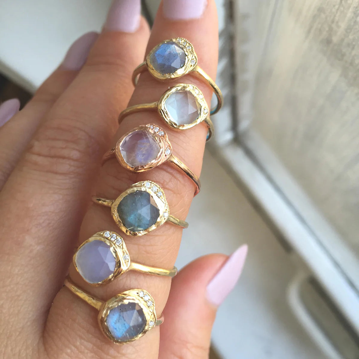 mini cove ring - aquamarine