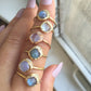 mini cove ring - aquamarine