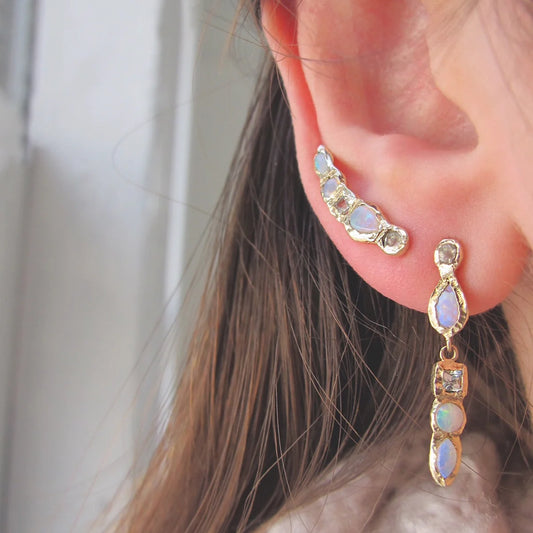waterfall mermaid earrings