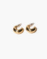 mezzaluna hoop earrings
