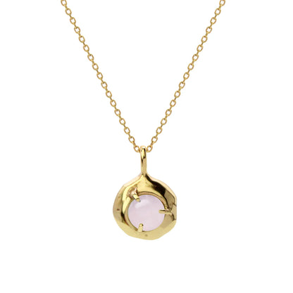 keeper necklace - rose quartz