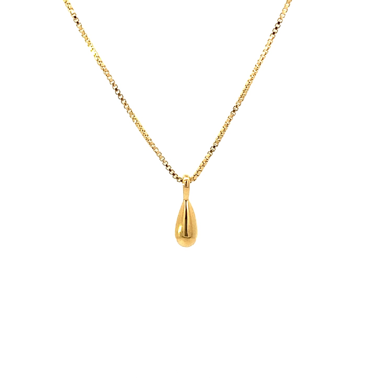 tiny drop pendant necklace