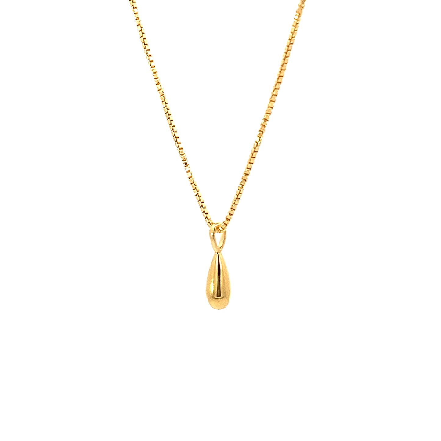 tiny drop pendant necklace