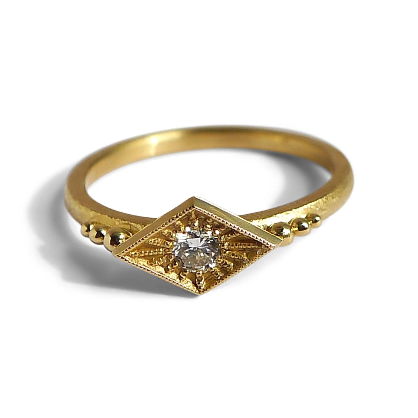 naoma wide band ring - natural diamond