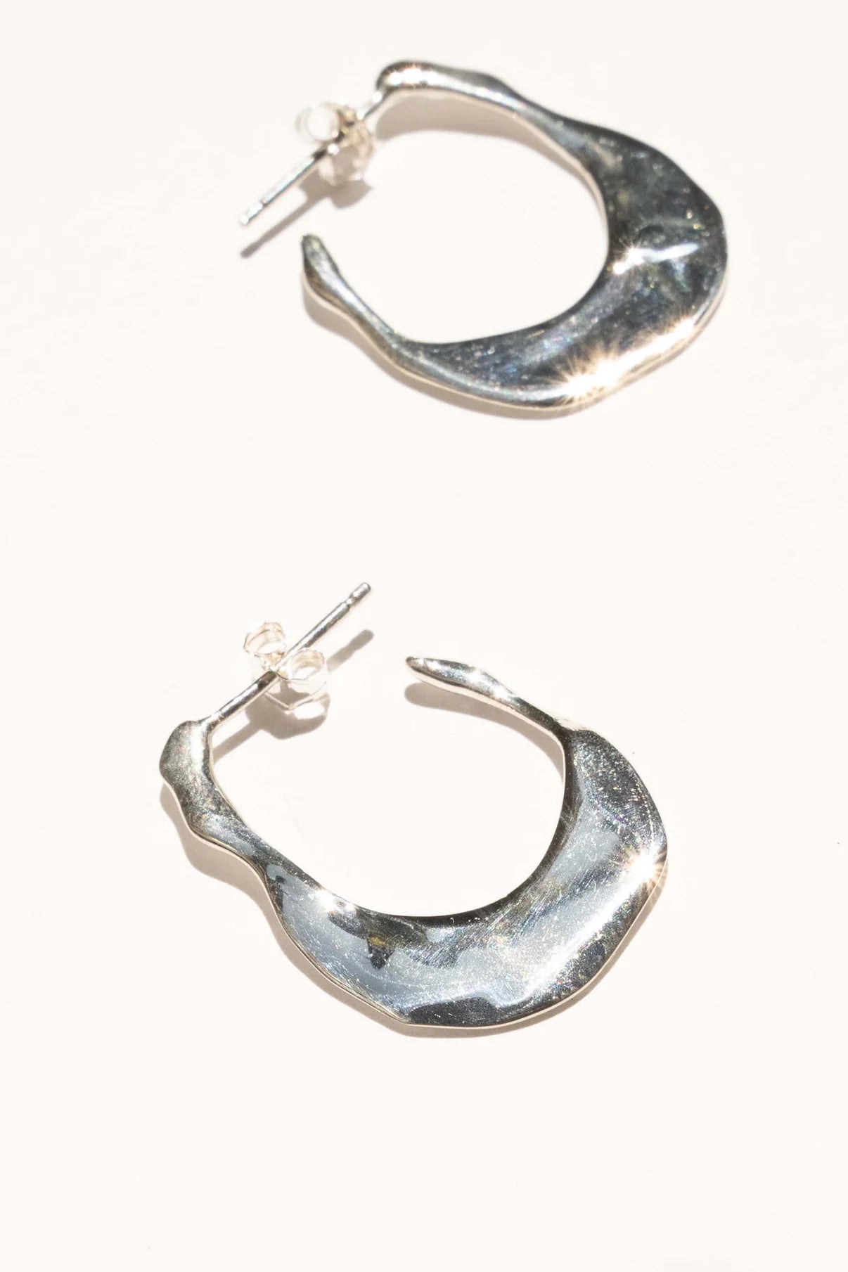 ocean hoop earrings