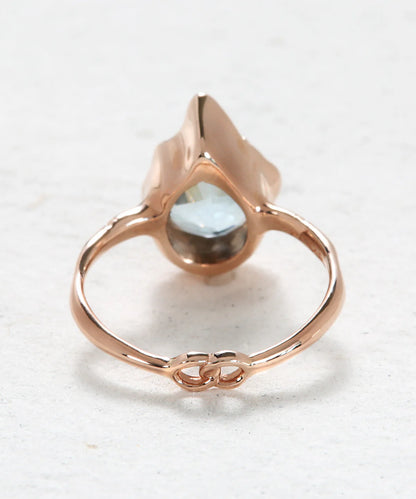 infinite love ring - aquamarine
