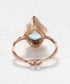 infinite love ring - aquamarine