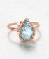 infinite love ring - aquamarine