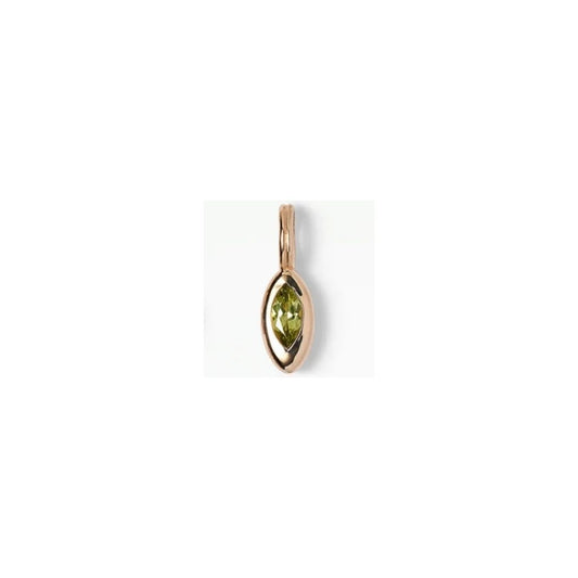 wwake / tempo pendant charm - peridot (august)