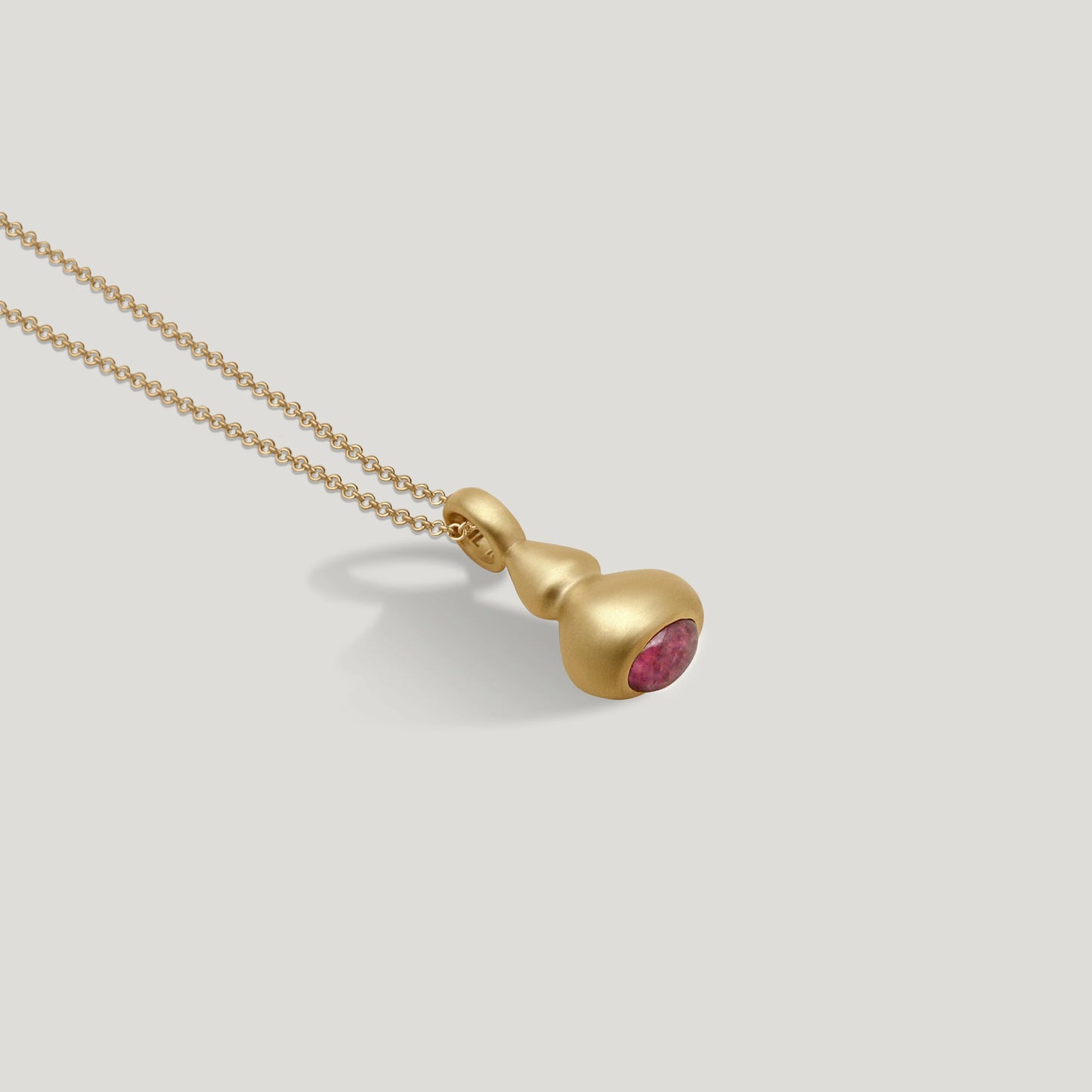pendulum charm no.5 - pink tourmaline