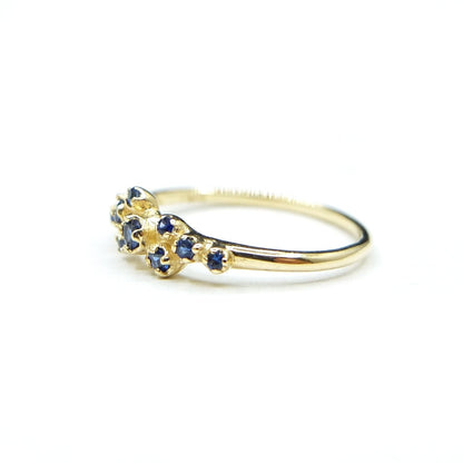 rose bush ring - sapphire