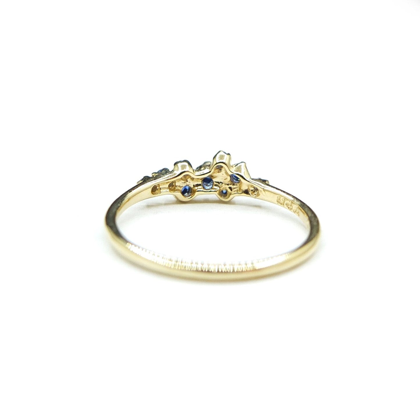 rose bush ring - sapphire