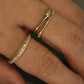 domed textured ring - natural diamond
