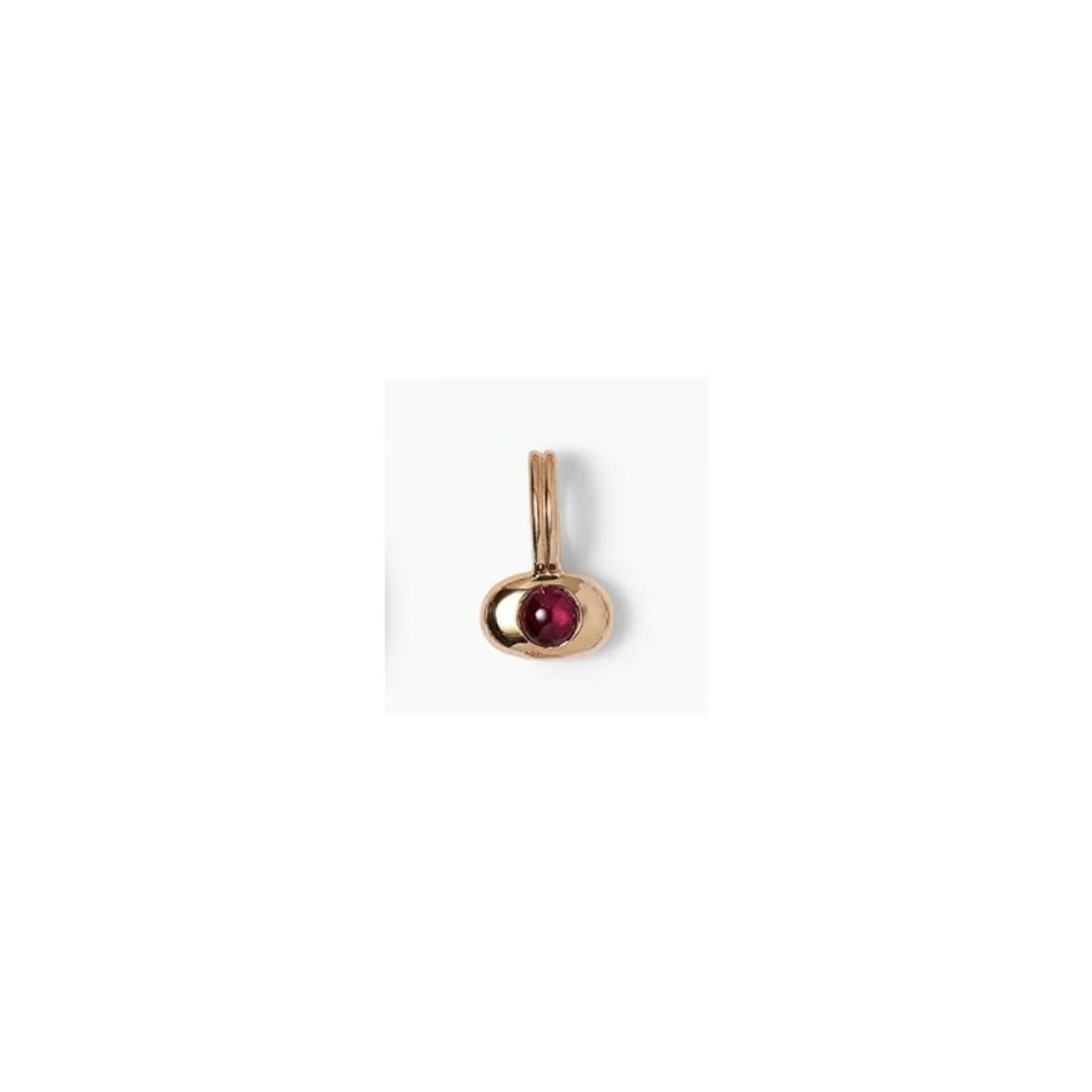 wwake / tempo pendant charm - ruby (july)
