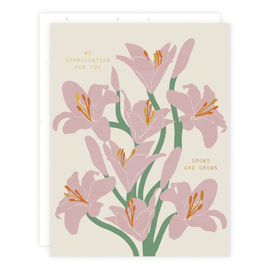 grows and grows card