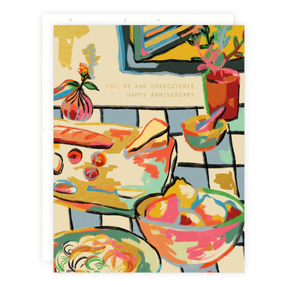 charcuterie anniversary card