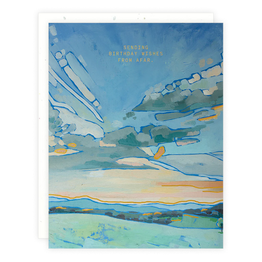 wishes from afar birthday card