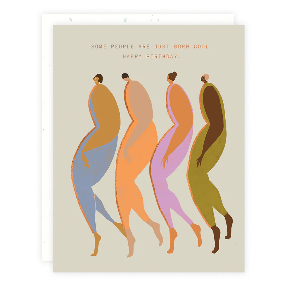 born cool birthday card