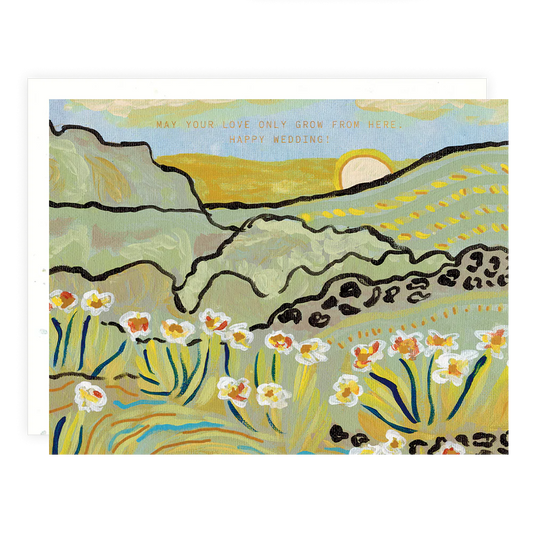 love only grow wedding card