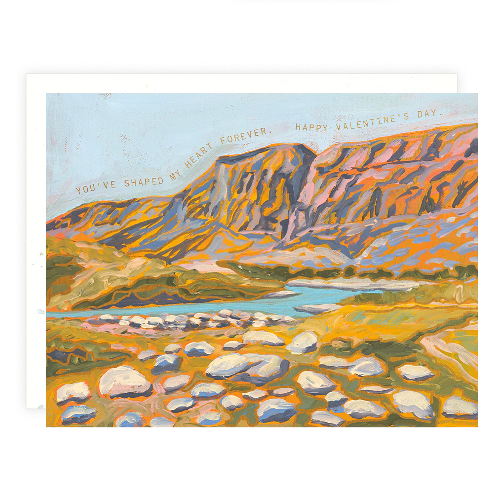 shaped my heart valentine's card