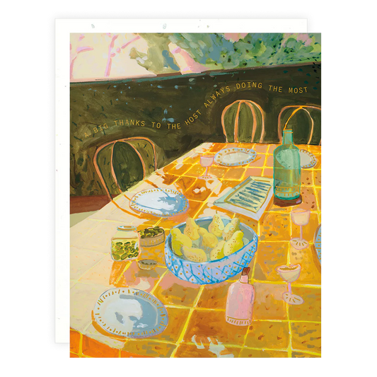 host always doing the most card