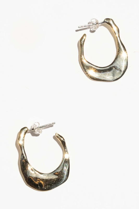 ocean hoop earrings