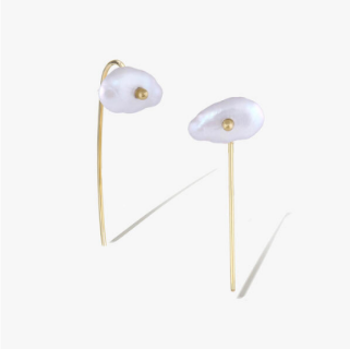 lagniappe pearl hook earrings