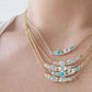 journey treasure mermaid necklace - aquamarine + opal