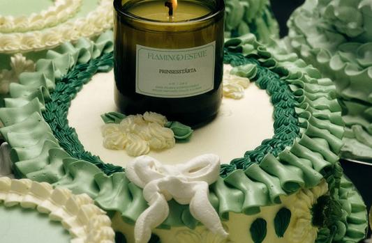 flamingo estate / prinsesstårta candle