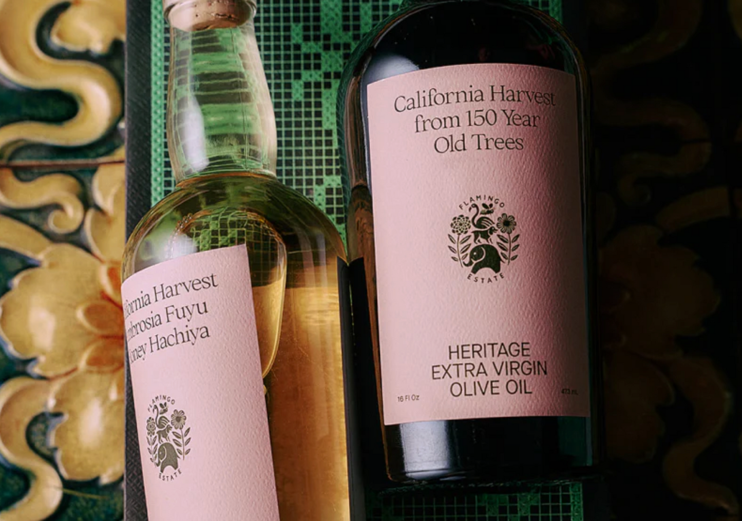 flamingo estate / olive oil & fuyu persimmon vinegar gift box