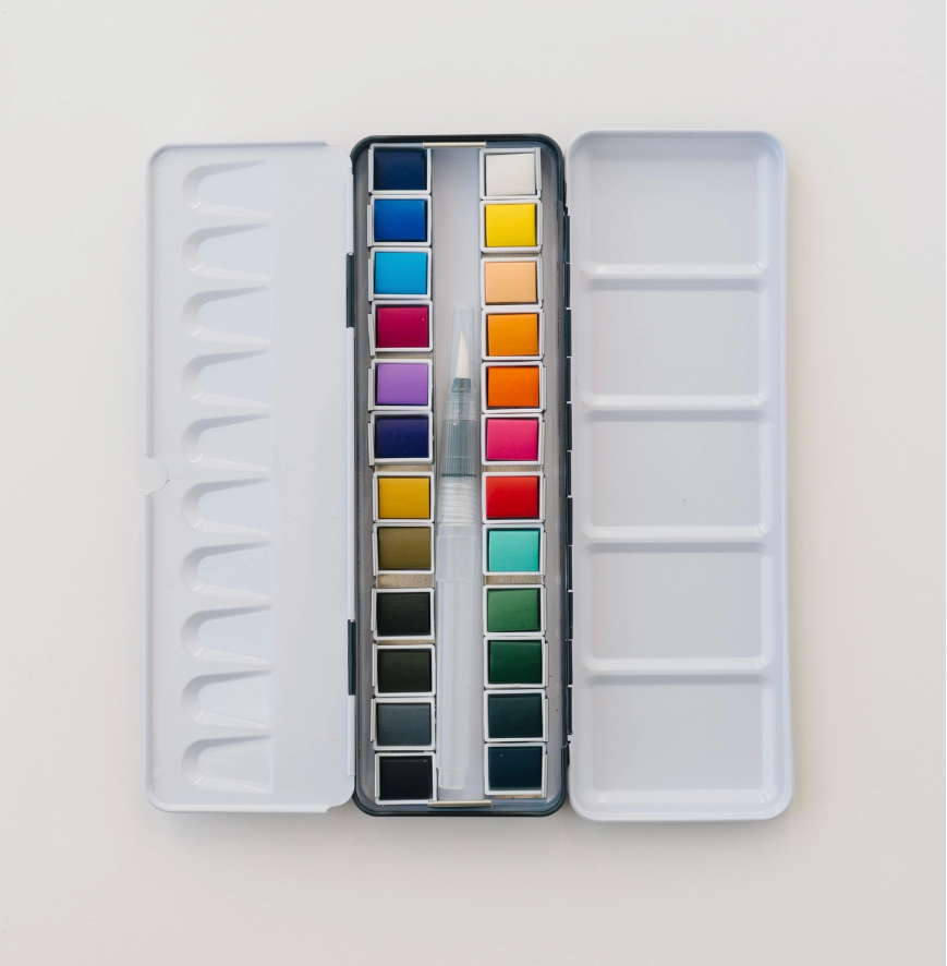 bailey rae studio / 24 watercolor paint palette